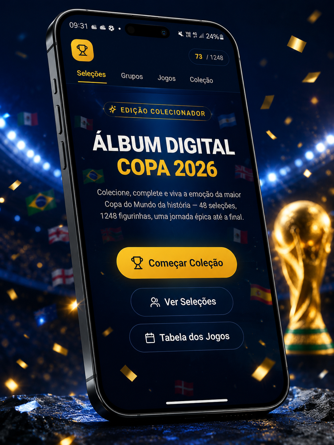 App da Copa do Mundo 2026